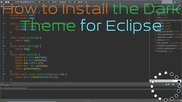 How to Install the Dark Theme for Eclipse
