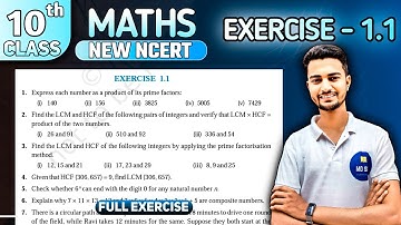 Class 10 Maths Chapter 1 | Real Numbers | Exercise 1.1 | Md Sir