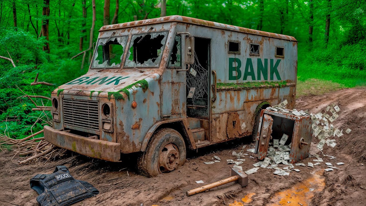 Реставрация заброшенного бронеавтомобиля | Полностью восстановите старый инкассаторский грузовик,...