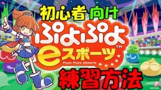 【ぷよぷよeスポーツ】初心者の方に向けての練習方法など！