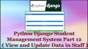 Python Django Student Management System Part 12 | View and Update Attendance in Staff