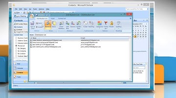 Export Distribution List to .csv File on Microsoft® Outlook 2007