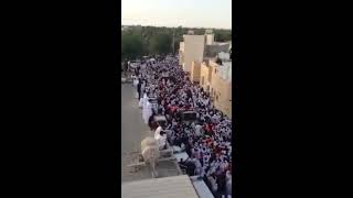 مقطع مؤثر للحظات وداع مدينة الاحساء لشهدائها 1436
