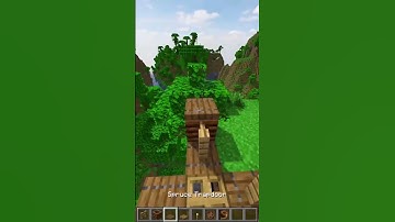 DIAGONAL ROPE BRIDGE! 🤯 Minecraft Build Hacks! | Tutorial, TikTok Viral Hacks, Tips & Tricks #shorts