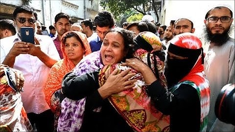 Grieving families gather at morgue after deadly Bangladesh fire