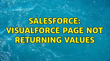 Salesforce: Visualforce page not returning values