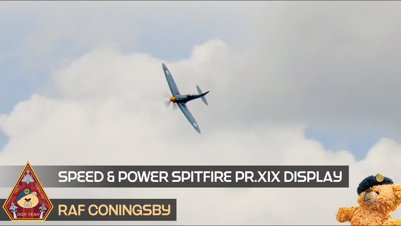 SPEED & POWER ARE MY DEFENCE LONGEST SERVING BBMF SPITFIRE PM631 PR.XIX PHOTO RECONNAISSANCE • EGXC