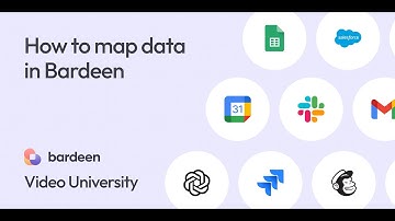 How to Map Data - Bardeen Video University