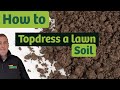 Overseeding an existing lawn uk and topdressing with soil | before and after