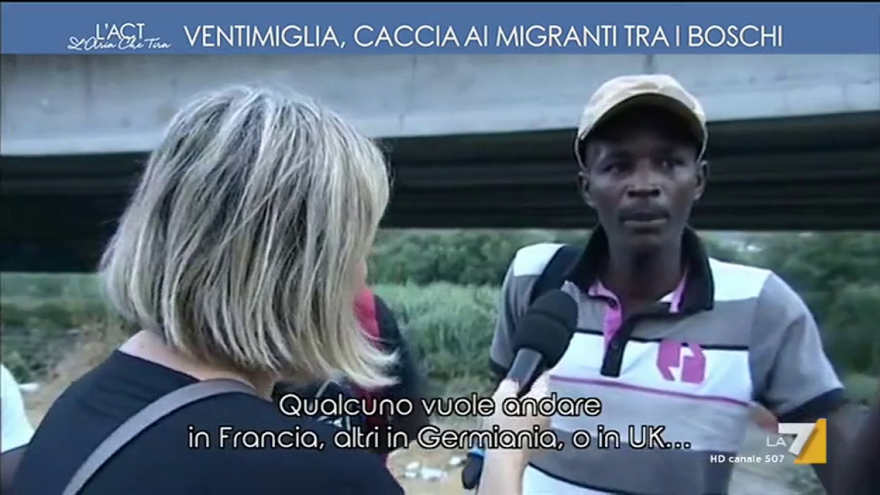 Ventimiglia, caccia ai migranti tra i boschi