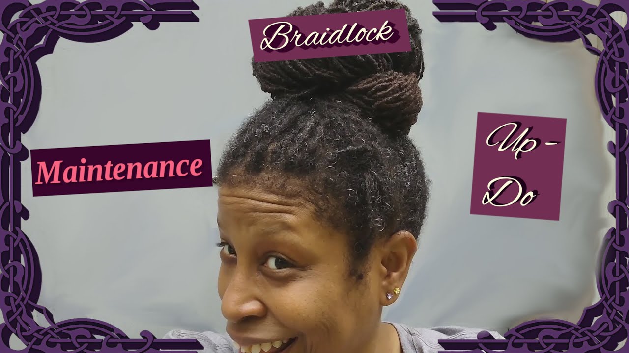 BraidLocs/Braidlocks/Locs Maintenance Updo - YouTube