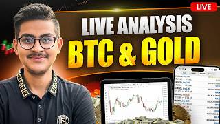 LIVE XAUUSD Gold &amp; BTC Bitcoin Analysis | KRISH GUMBER LIVE STREAM | APRIL 23 | DAY 125