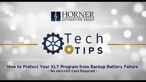 Tech Tips – XLT Battery Backup