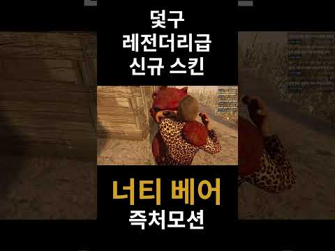 덫구 신규 스킨 너티 베어, 바뀌는 즉처 모션 보고가세요!