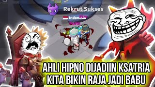 Combo Raja dan Ahli Hipnotis!!! Ahli Jadi Ksatria... Dan Raja Jadi Babunya!!!😂 - Super Sus Indonesia