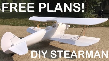 DIY RC Stearman Build | Free Plans