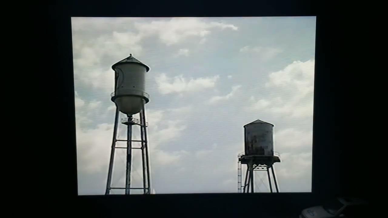 Mighty Machines At The Demolition Site Clip Water Towers Falling down