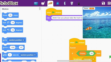 PictoBlox Project on Save The Environment