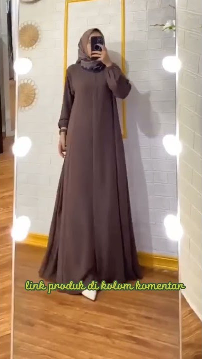 Dress maryam bahan crinkle cantik link produk di kolom komentar