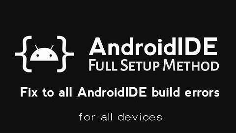 How To Setup AndroidIDE Full Method | Fix All Errors