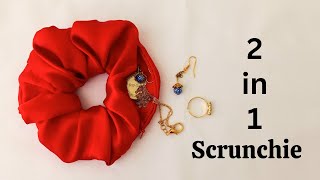 Create a scrunchie with a hidden pocket | Great Sewing Ideas