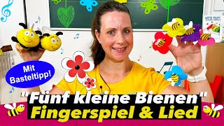 "Fünf kleine Bienen" Sing - Fingerspiel | Kinderlied | Kita | Kleinkinder |Sommer | Simone Ludwig