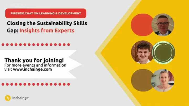 Fireside chat on Closing the Sustainability Skills Gap PREVIEW