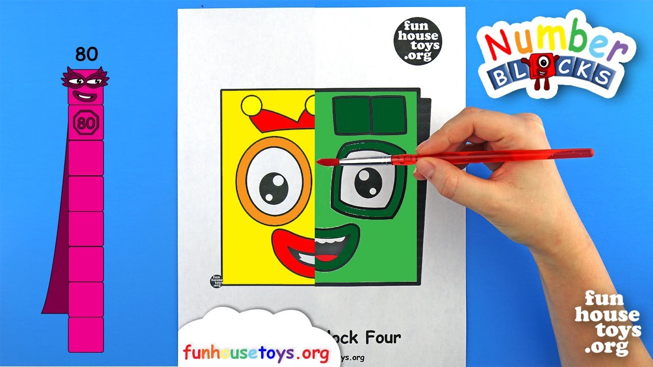 Numberblocks Face Painting Numberblocks One And Two Fun House Toys ...