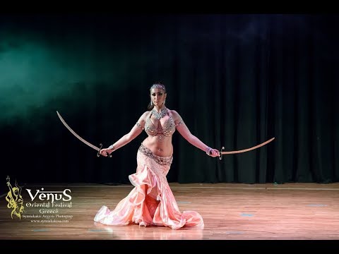 Belly Dance with two swords