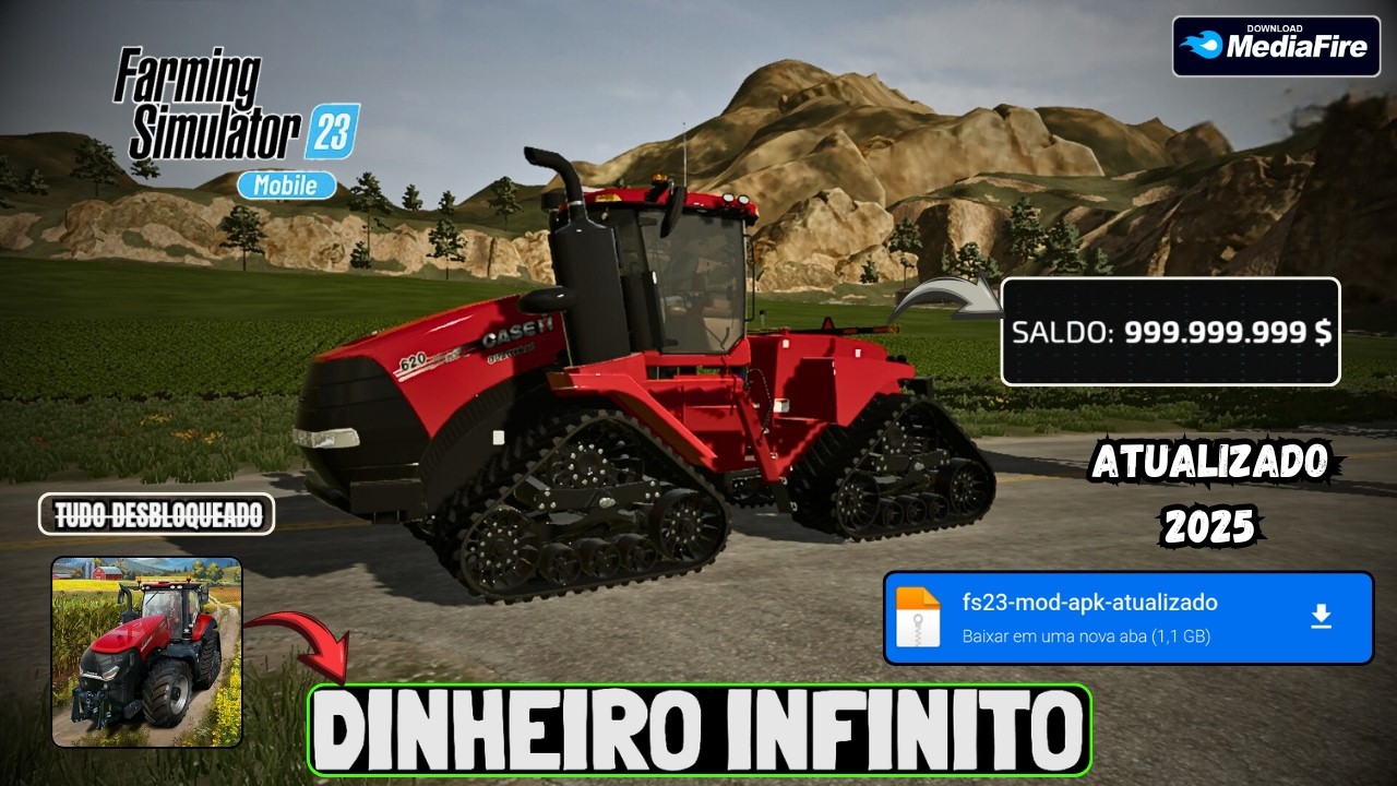 Farming simulator 23 mod apk dinheiro infinito atualizado 2025 - FS23 ...