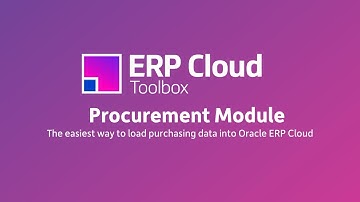The More4apps ERP Cloud Toolbox Procurement Module