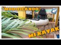 MODIFICANDO mi Kayak || cómo instalar Asiento y caja porta Cañas de pesca parte 1.