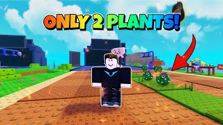 Insane Clicks Only Beating In Roblox Plants Vs Brainrots With Just 2 Plants
