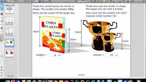 Similar Shapes (Areas and Volumes)