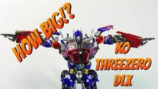 Threezero dlx optimus prime | size comparison.