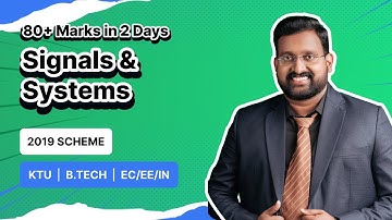 SIGNALS AND SYSTEMS: KTU B.Tech - ECE, EEE, AE 2019 & 2015 scheme : BY MANU SIR | BEST CLASS IN 2025
