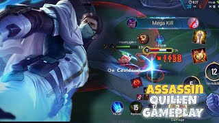 Quillen Jungle Gameplay | MEGA KILL | MOONLIGHT | BEST SUITABLE BUILD & ARCANA