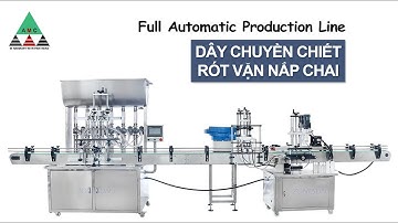 DÂY CHUYỀN CHIẾT RÓT ĐÓNG NẮP CHAI TỰ ĐỘNG CHAI THỦY TINH - AMC
