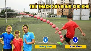 Thử thách bóng đá Quang Hải Nhí Duy Trung Thử Thách Sút Bóng Cùng Đỗ Kim Phúc & Huyền Thoại Hồng Sơn