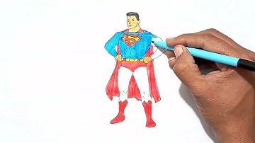 How to Draw Superman Step by Step | DC Superhero | Drawing for Beginners