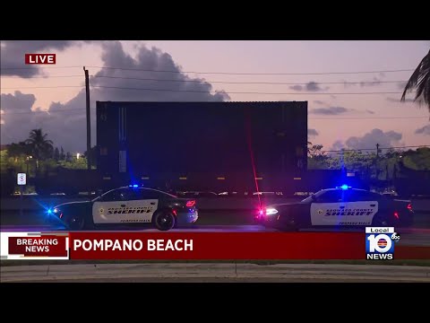 Adult fatally struck by freight train in Pompano Beach