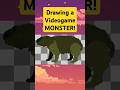 Drawing a monster - The Bunyip, a mythological creature in our upcoming indie game #pixelart #spooky