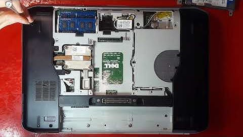 Dell Latitude E5420 RAM / HDD upgrade and clean fan (How-To)