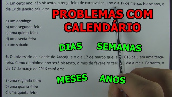 Dias da semana 6 ano