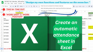 Automated Attendance Sheet in Excel 2023