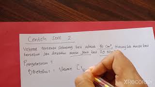 contoh soal massa jenis zat