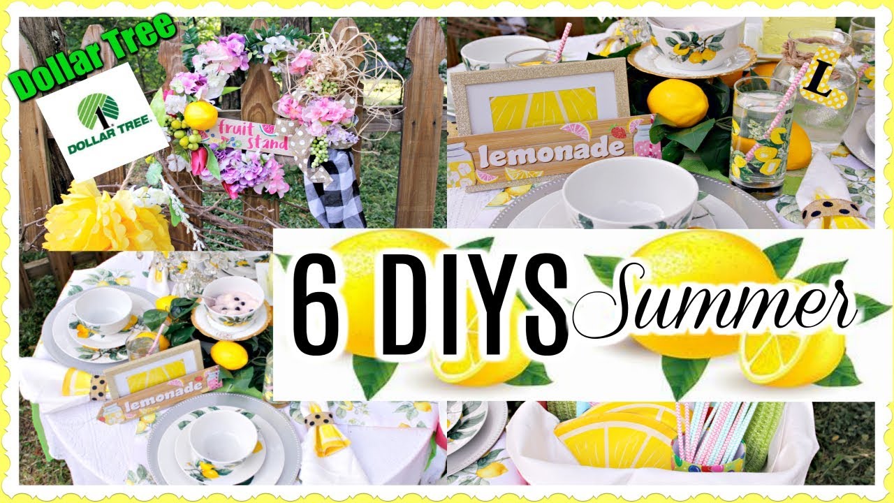 6 Diy Dollar Tree Summer Decor Crafts Farmhouse Wreath