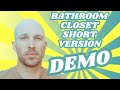 Bathroom Closet Demo Shortened Version. How To Remove A Closet.