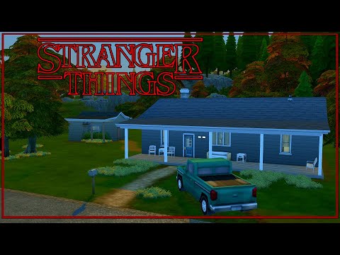 Stranger Things The Byers House The Sims 4 Speed Build Youtube