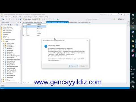 75-) T-SQL Foreign Key Constraint Set Default Komutu